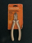 Fiskars Spring Action Softgrip 6" Wire Cutter Grey White. Fixed Price $12.00.