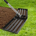 Upgraded Lawn Leveling Rake, 30"X10" Stainless Steel Yard 70" .... Fixed Price $52.44.