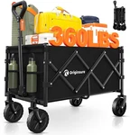 Collapsible Cart Foldable - Portable Heavy Duty Folding Beach Wagons With. Fixed Price $66.99.