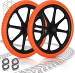 Upgraded 20X1.95" Flat Free Tires Compatible With Rubbermaid Wheelbarrow. Fixed Price $59.79.