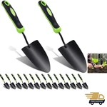 16 Pcs Garden Aluminum Alloy Heavy Duty Trowel Small Digging Shovels M.... Fixed Price $72.95.