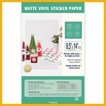 8.5X14 Removable Self-adhesive Vinyl Sticker Paper Waterproof Legal Size Matte. Fixed Price $57.29.