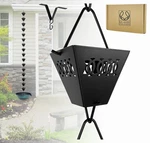 U-nitt Chain Collection For Gutters Rainwater Catcher Black: Jali. Fixed Price $74.98.