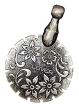 Clover Thread Cutter Pendant - Antique Silver. Fixed Price $10.50.
