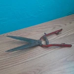 Vintage Wiss No. 5600 Forged Steel Garden Grass Shears Red Handles. Fixed Price $24.95.