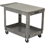 Global Industrial Plastic Flat Shelf Service Utility Cart 44" X 25-1/2" 5". Fixed Price $195.00.