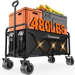 300L Large Collapsible Wagons Carts With Big All-terrain Beach Wheels, Foldab.... Fixed Price $100.69.