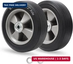 Gicool 8" X 2" Solid Rubber Flat-free Tire And Wheel, With Ball Bearings 1/2. Fixed Price $43.86.