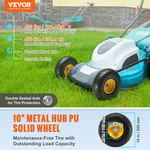 Vevor Solid Pu Run-flat Tire Wheel, 10", 2-PACK, 400 Lbs Dynamic Load, 450. Fixed Price $39.90.