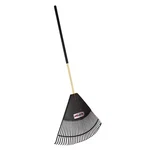 Wide Leaf Rake Large 32 In. With Comfort Grip, Sturdy Lawn Garden Yard Cleanup. Fixed Price $24.74.
