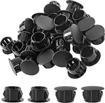 Murtenze 30 Pcs 13MM (1/2") Black Hole Plugs, Plastic Flush Type Panel Fas. Fixed Price $14.70.