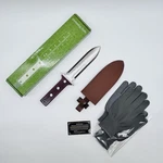 Hori Garden Knife Stainless Weeding Digging + Leather Sheath 2 Gloves. Fixed Price $15.25.
