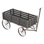 Shine Company Transitional Cedar Wood Decorative Wagon Garden Planter Gray. Fixed Price $84.35.