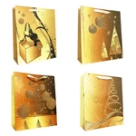 Allgala Christmas Gift Bags 12-PC Golden Glitter Printed On Heavy Stock Paper. Fixed Price $19.95.