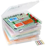 4-PACK Art & Craft Organizer Storage Case Semi Transparent Stackable Plasti.... Fixed Price $45.01.