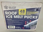 Eco Living Solutions Roof Ice Melt Pucks Calcium Chloride 48 10 Pound. Fixed Price $39.77.