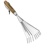 Haliaeetus Garden Hand Rake, 14.6'' Small For Tight Siliver Brown. Fixed Price $29.87.