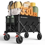 Wagons Carts Foldable, Collapsible 330LBS 180L, Black. Fixed Price $105.99.