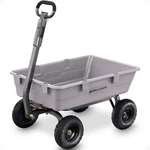 Gorilla Carts 800 Lb Capacity Poly Yard Dump Heavy-duty Utility Wagon, Gray. Fixed Price $168.08.