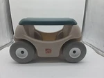 Step 2 Rolling Garden Hopper Utility Seat Storage Cart Organizer-euc. Fixed Price $60.00.