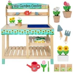 Svan Wooden Toy Gardening Center Indoor Playset - 22 Pc Stand Fl.... Fixed Price $179.14.