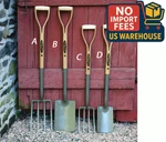 Solid Forged Carbon Steel Digging Fork (a), Wooden Split-yd Handle, 43-INCH. Fixed Price $69.21.