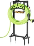 Stable Garden Hose Holder With Storage W/ Basket 42.1IN Black. Fixed Price $37.14.