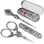 Kdafio Embroidery Scissors Kits, Vintage European Style Silver. Fixed Price $32.11.