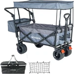 Skymanor Collapsible Wagon Folding Garden Cart With Light&dark Gray Splicing. Fixed Price $304.46.