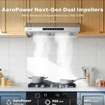 New Vikio 30 Range Hood 900 Cfm Led Lights. Fixed Price $241.39.