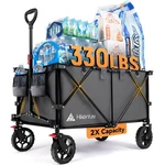 Best Hikenture Collapsible Wagon - 330LBS Capacity, Extra Large Foldable With. Fixed Price $147.59.
