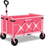 Wagon With Wheels 220LBS Capacity,heavy Duty Carts Foldable,ligh. Fixed Price $63.99.