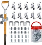 Sinoer Shovel Holder, Mop And Broom Heavy Duty Metal Wall Mounted. Fixed Price $15.98.