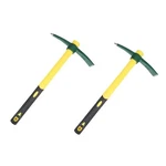 2PCS 18 Inches Steel Forged Pickaxe, Sturdy Durable Mattock Hoe, Weeding Pick.... Fixed Price $37.93.