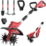 Cordless Tiller Cultivator Compatible With Milwaukee 18V Battery Tool Only. Fixed Price $120.00.