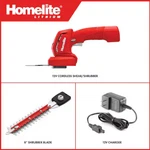 Homelite 12V Cordless Grass Shear Shrubber Trimmer And Charger HOMHT10. Fixed Price $35.00.