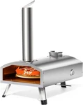 12 Portable Wood Fired Pizza Oven - Stainless Steel Pellet Stove Wi. Fixed Price $185.49.