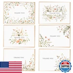 52-PACK Floral Thank You Cards Bulk With Kraft Envelopes & Matching Stickers, 3.. Fixed Price $10.73.