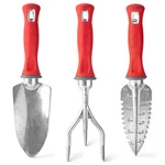 Garden Weasel 3-PIECE Hand Tool Combo Set Trowel, Transplanter Cultivator. Fixed Price $50.64.
