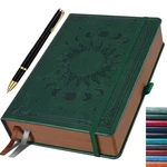 Hwxben Journal For & Women, Daily, Lined, 360 Pages, Hardcover, Sun Moon. Fixed Price $30.38.