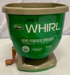 Scotts Whirl Hand Powered Spreader,for Fertilizer/ice Melt/seed, 1500 Sq Ft. Fixed Price $29.95.