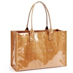 Kalidi Pvc Tote Women Kraft Paper Work Handbags Purses With Top Handle,bro. Fixed Price $36.63.