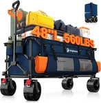 48" Folding Beach Wagon Cart Foldable, 560LBS Weight Capacity 300L Heavy Duty. Fixed Price $216.99.