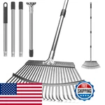 Kefanta Garden Leaf Rakes For Leaves Heavy Duty 25 Metal Tines 18.5 Wide. Fixed Price $36.16.