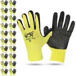 10 20 Pairs Work Heavy Duty Rubber Coated Safety GLOVESR. Fixed Price $41.91.
