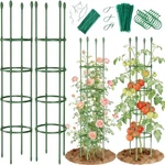 2 Pack Tomato Cages For Garden - Heavy Duty Trellis Climbing Plant.... Fixed Price $41.29.