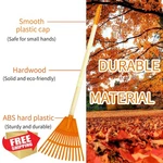 Pomiku Kids Rakes Set, 4 Pcs 31" Heavy Duty Lawn Tools, Ages 3+. Fixed Price $39.99.