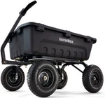 Groundwork GW-8 Poly Dump Cart 1400 Lb Cu. Ft. Pneumatic Convertible Steel. Fixed Price $635.76.