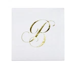 Gift Boutique 100 Gold Monogram Cocktail Napkins Letter Disposable Paper Pa.... Fixed Price $23.55.