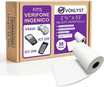 Thermal Paper Roll 1/4 55 For Verifone VX520 Ingenico ICT220 ICT250 FD400 (3. Fixed Price $45.93.